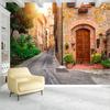 Итальянский город фотообои вид на улицу 3d фрески гостиная спальня ресторан фон обои домашний декор