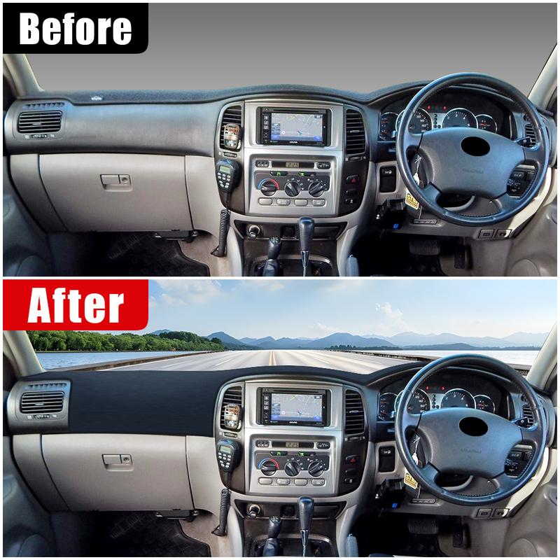 Для Toyota Land Cruiser 100 LC100 1998-2003 2004 2005 2006 2007 Автомобильный коврик на панель приборов Накладка на панель приборов Защита от солнца Анти-УФ чехол
