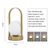 Portable Modern Nordic 5V Night Light Table Lamp Minimalist Body Metal for Bedroom Home Outdoor Camping Decoration Custom DC