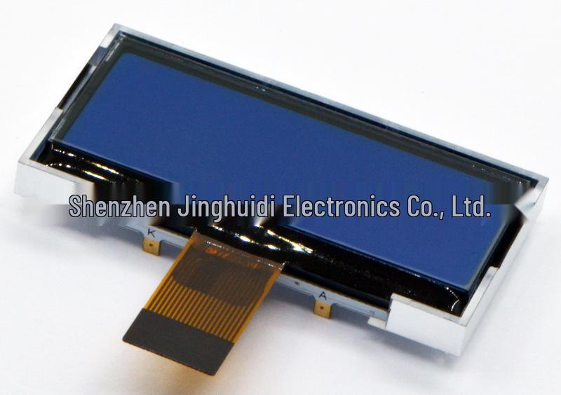 Точечно-матричный COG STN LCD экран 128x48: Синий фон, Белые символы, Дисплей последовательного порта