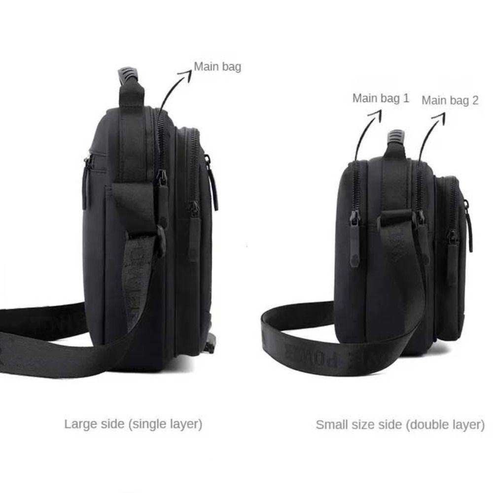 Nylon Fabric Man Messenger Bag Big Capacity Male Crossbody Bag Men's Shoulder Bag Outdoor Travel