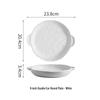 9-inch double-ear, frosted white