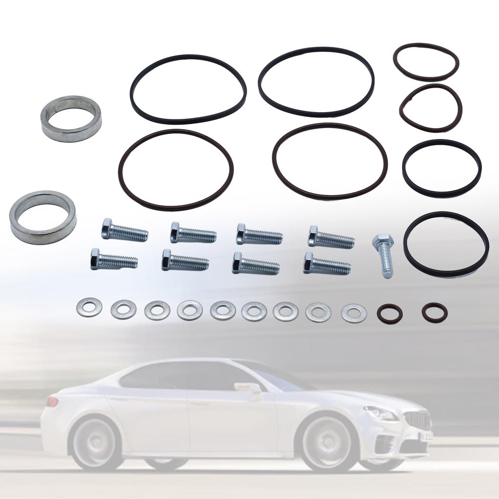 Комплект двойных уплотнений двигателя автомобиля, двойные двойные уплотнения Vanos для M52TU M54 M56 с винтами, прокладки, запасные аксессуары
