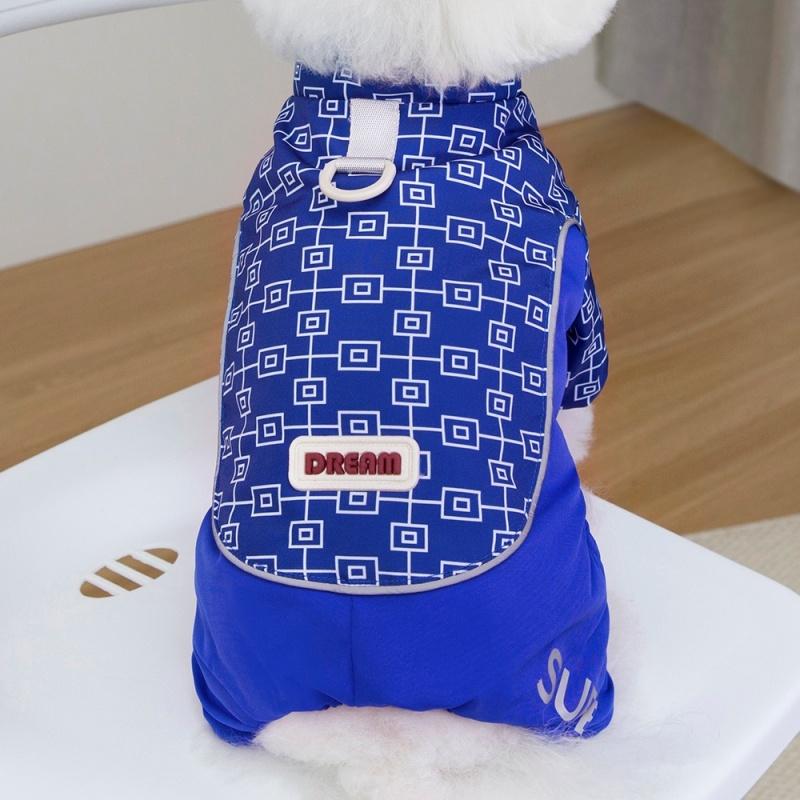 Dog Down Jacket Pet Clothes For Small Medium Dogs Cat Winter Warm Fleece Thick Coat Puppy Windproof Reflective Jumpsuit Overalls
