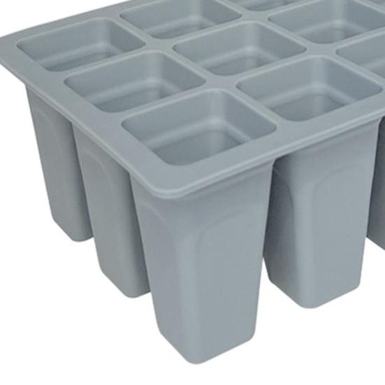 12 сеток, стартовый лоток для семян с дренажными отверстиями, силиконовые биоразлагаемые детские горшки для семян овощей, трав, цветов