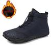 Mens Womens Outdoor Waterproof Winter Boots Snow Barefoot Casual Shoes Warm Work Shoes Ankle Shoes for Climbing Hiking Non-slip