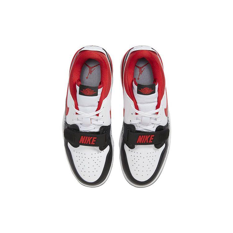 Мужские кроссовки Air Jordan Legacy 312 Low Black Toe Белые Огненно-красные Волчье-серые CD7069-160