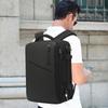 Мужской рюкзак POSO 17,3-дюймовый бизнес-рюкзак для ноутбука / открытый на 180 ° / RFID-экранирование / расширяемый / USB-зарядка водонепроницаемый большой емкости черный PS-656