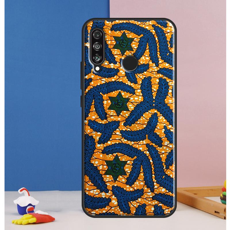 African Style Fabric Print Case For Huawei Nova 10 9 SE 8i 11i 12i 12s Y60 Y61 Y70 Y90 Y72 Y73 Y91 P60 Pro P30 P40 Lite