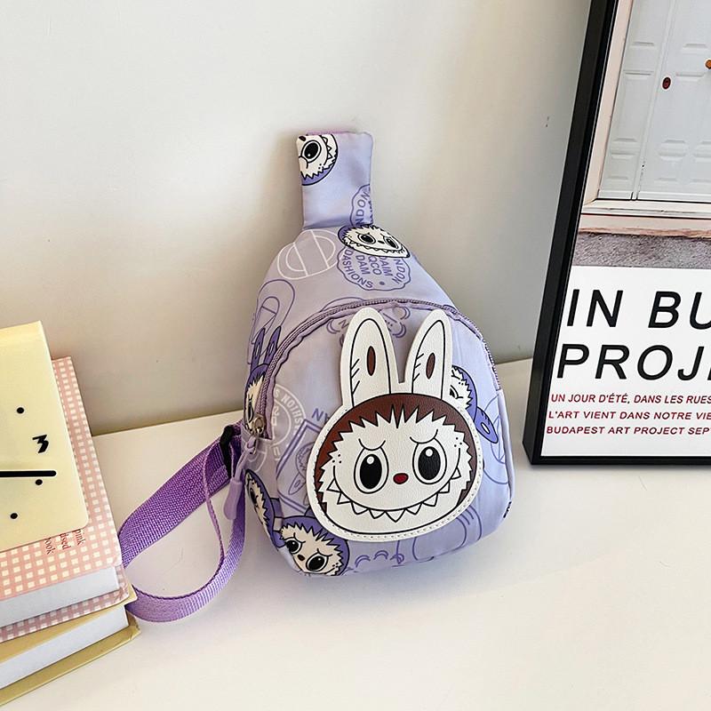 И стильная, привлекающая внимание детская нагрудная сумка из нейлона с игривыми мультяшными рисунками в различных цветах