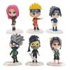 Naruto Anime Figure Naruto Kakashi Action Figure Q Version Kawaii Sasuke Itachi Figurine Car Decoration Collection Model Toy