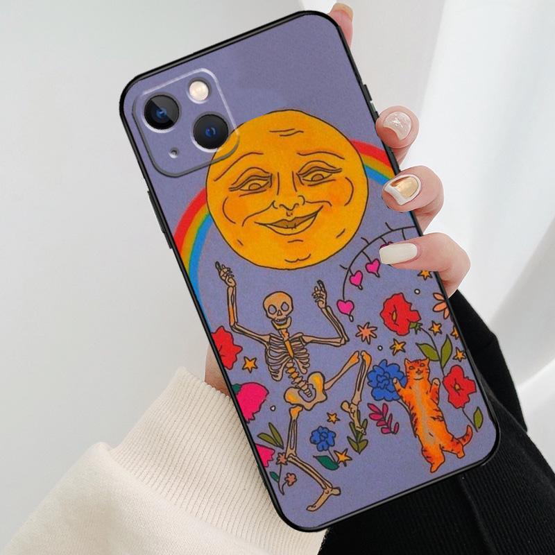 Милый инди-хиппи чехол для телефона для iPhone 11 12 13 14 15 16 Pro XS Max Mini Чехол для iPhone X XR Plus Задняя крышка