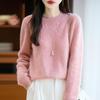Women Sweater 100% Wool O-neck Knit Pullover Thick Winter Jumpers Female Knit Tops