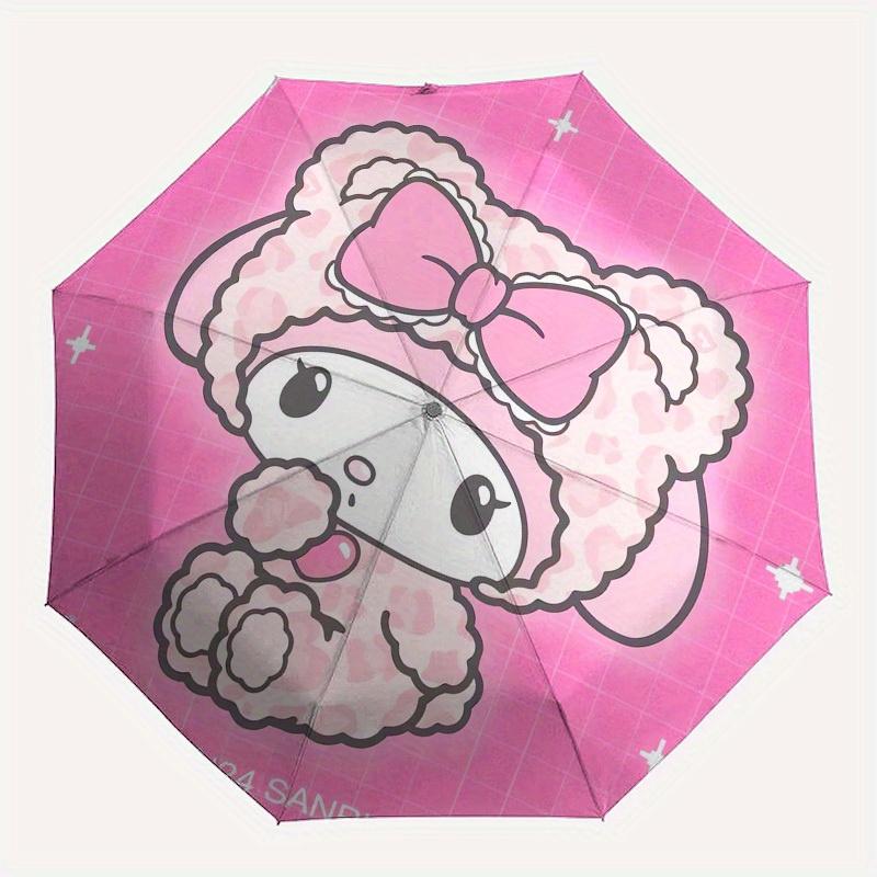 1pc My Melody Pink PlushieUmbrella with Plastic Handle,Suitable for All Seasons Home Travel Outdoor UmbrellaSanlio204