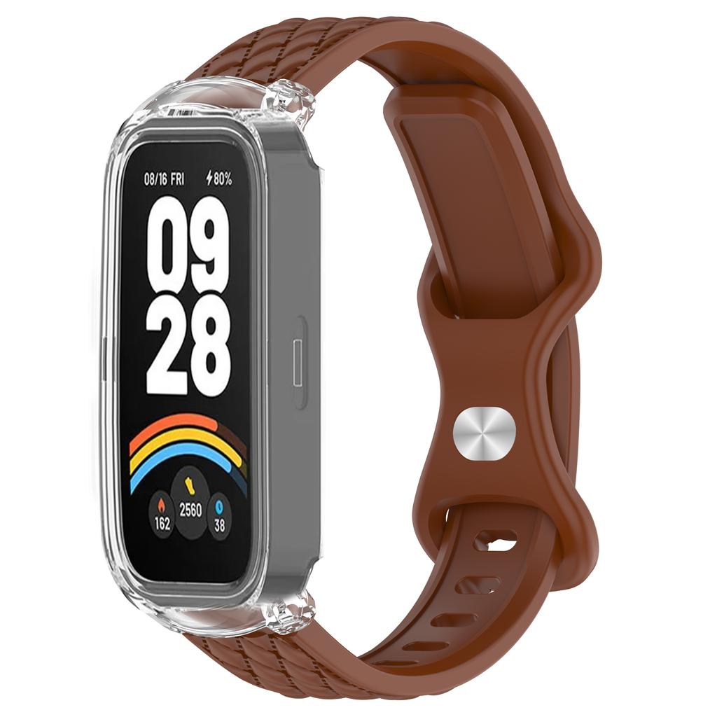 Чехол+Ремешок для Xiaomi mi band 9 8 active умные часы аксессуары sprot Силиконовый браслет correa ПК корпус Чехол для Redmi band 2 3