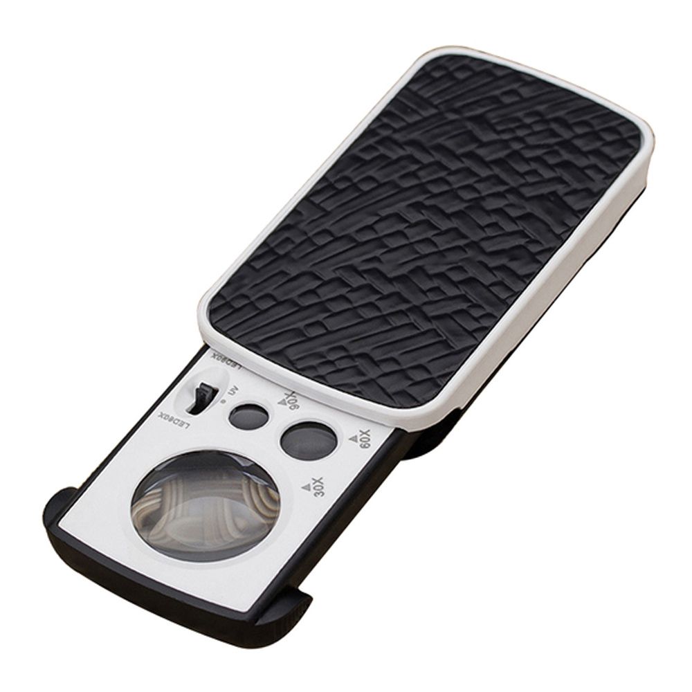 Чтение при большом увеличении со светодиодной УФ акриловой оптической линзой лупой увеличительным стеклом