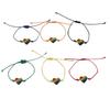 6Pcs Boho Couple Bracelet Colorful Friendship Braided Rope Rainbow Beaded Bracelet  Couples