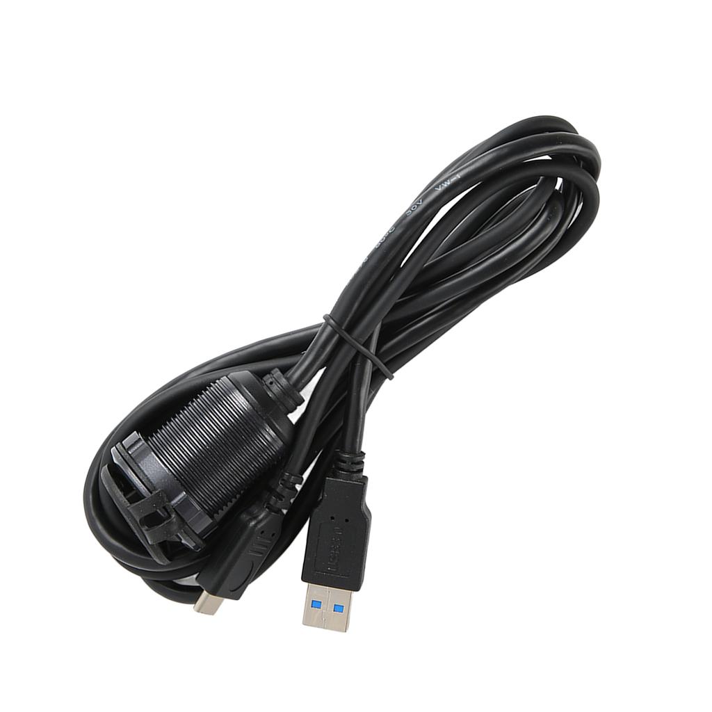 Car Flush Mount Cable Type C 3.0 USB 3.0 Male To Female Waterproof Flush Car Dashboard Mount Cable
