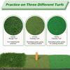 Golf Swing Trainer Hitting Mat 30*60Cm Indoor Outdoor Mini Practice Durable PP Grass Pad Backyard Exercise Training Mat Rubber