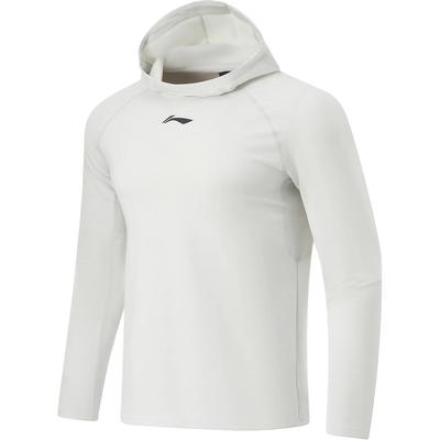 Li Ning CBA Series Professional Basketball Solid Color Hooded Comfortable Airwear Hoodie Men Hoodies Light-Serye AAEU003-3