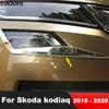 Для Skoda Kodiaq 2016 2017 2018 Хромированная Накладка на Передний Противотуманный Фонарь Автомобиля Накладка на Веко Противотуманки Аксессуары