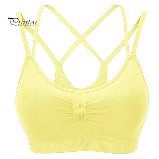 Женский спортивный бюстгальтер с несколькими бретелями, открытой спиной, пуш-ап, быстросохнущий, без косточек, бесшовный спортивный бюстгальтер со съемными подкладками