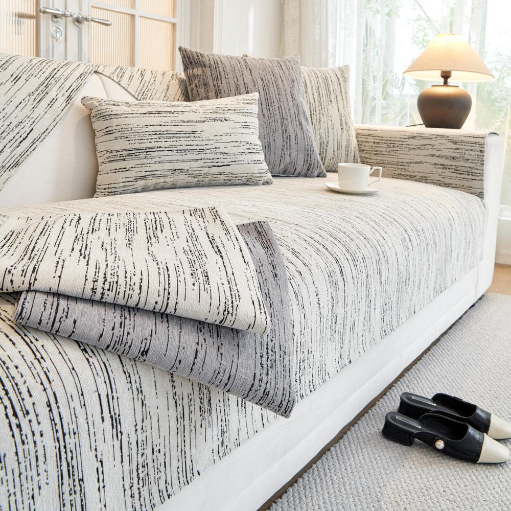 Chenille Sofa Cushion Four Seasons Universal Non-Slip Cushion Sofa Cover Advanced Sense Backrest Towel Cover Cloth
