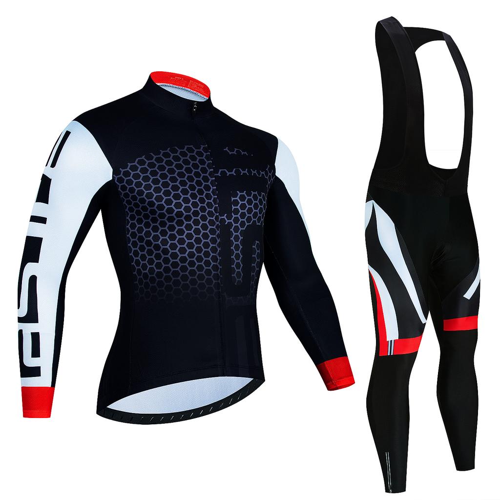 2023 Pro Winter Thermal Fleece Cycling Jersey Sets Long Sleeve Bicycle Clothing MTB Bike Wear Maillot Ropa Ciclismo Cycling Suit