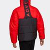 Adidas Оригинальная теплая стеганая куртка Color Block Spliced, мужская верхняя одежда, черный, красный H13572