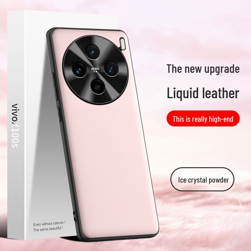 Чехол для телефона VivoX100s из жидкой кожи - Противоударный, Защищающий от загрязнений, Защитная накладка