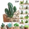 Artificial Plastic Succulent Plant Cactus Echeveria Flower Home Office Decor Gif