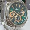 Used Rare Color CASIO Edifice Green #1039
