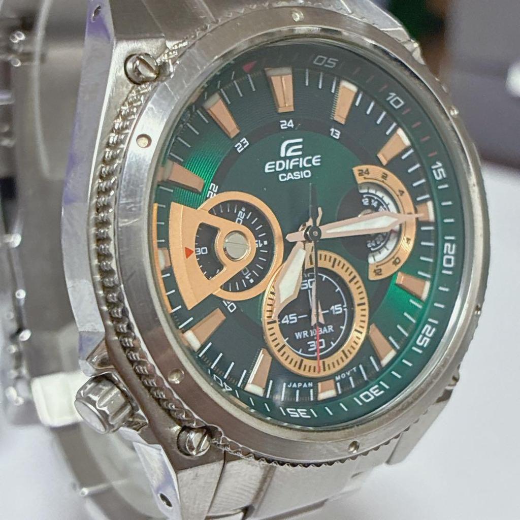 Used Rare Color CASIO Edifice Green #1039