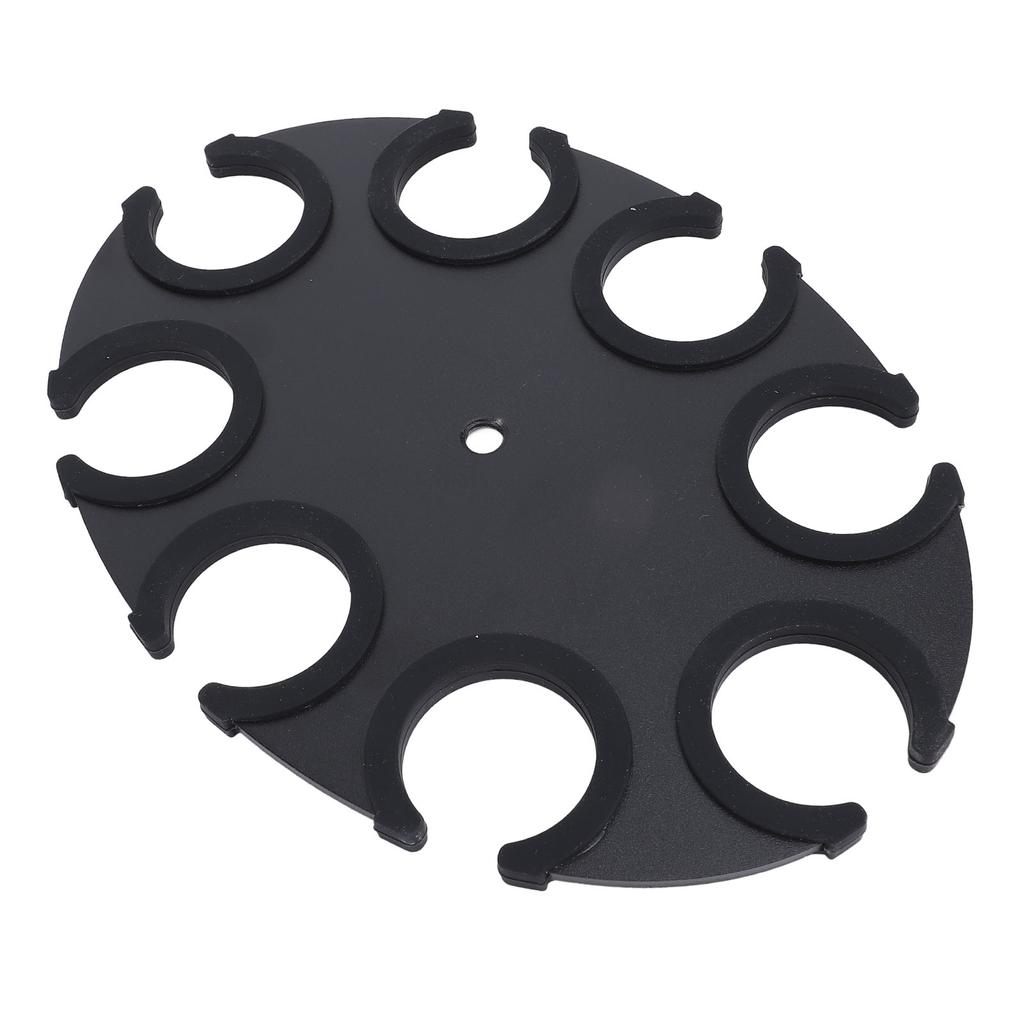 Microphone Holder 8 Holes Aluminum Alloy Soft Silicone Microphone Holder Display Organizer Tray for