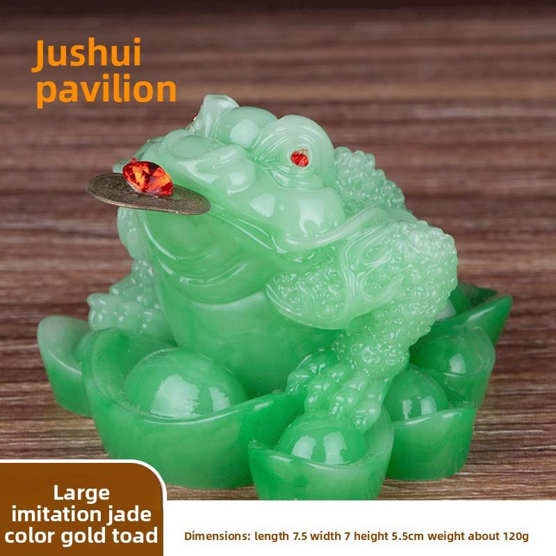 Lucky Golden Toad Ornament Three-legged Toad Home Decoration Gifts