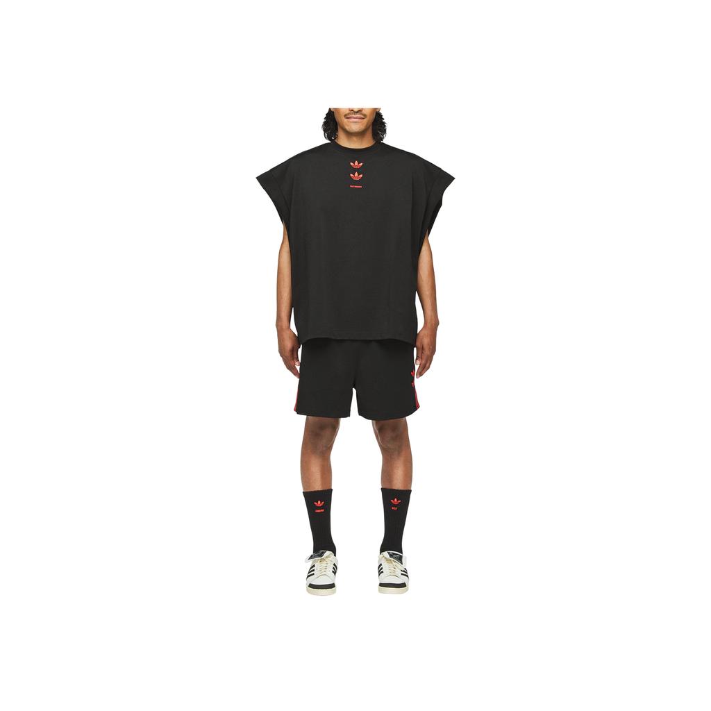 Adidas Коллаборация Originals X Willy Chavarria Ss25 Спортивные шорты в полоску для спортзала, удобные, простые, повседневные, унисекс, KB7236