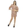 Women Short Robe Cotton Wrap Printed Getting Ready Robe