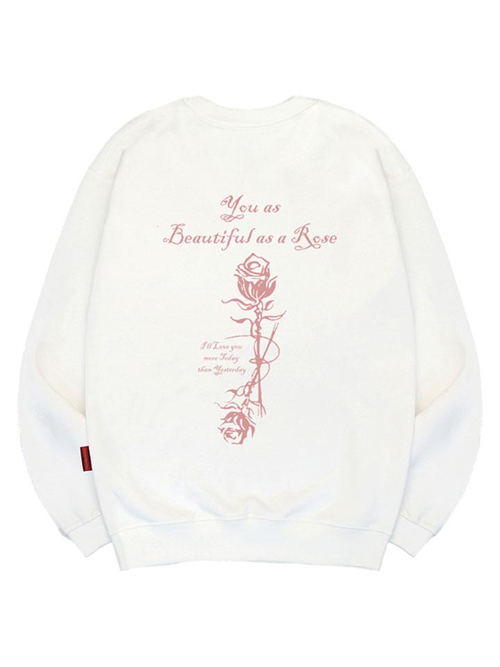 Свитшот Ellamo Twin Roses Унисекс Большой Размер S~4XL (Тип Б)