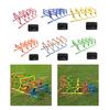 5x Sports Agility Hurdles Adjustable Foldable Improves Coordination Practice