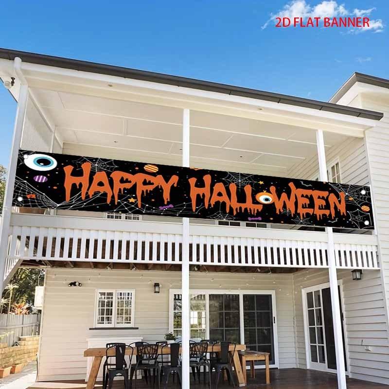 Halloween Spider Web Eyeball Candy Pennant Flag Banner Decor