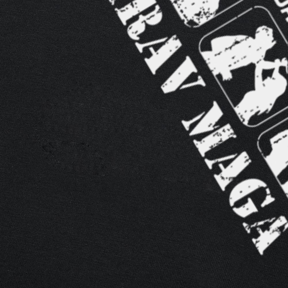 Забавные футболки Krav Maga Israeli Self Defense System Мужская женская мода Повседневная футболка 100% хлопок Свободная футболка оверсайз