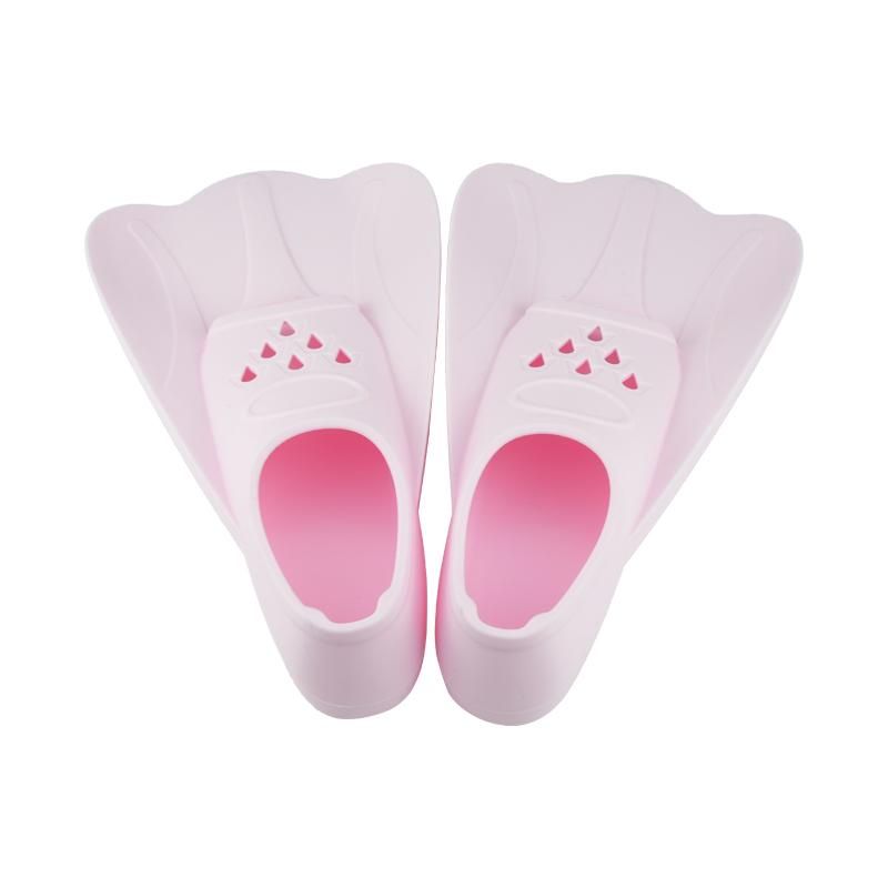 Silicone Short Duck Freestyle Swimming Fins for Adults and Kids-Soft Comfortable Snorkeling & Scuba Diving Training Equipment