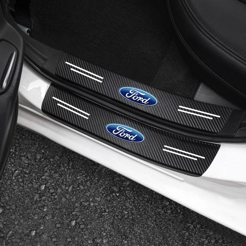 PDOJ7 Car Threshold Portector Strip Car Door Sill Film Wear Resistant For Ford Focus Mondeo mk4 mk5 Ranger Fusion Kuga Car Accessories