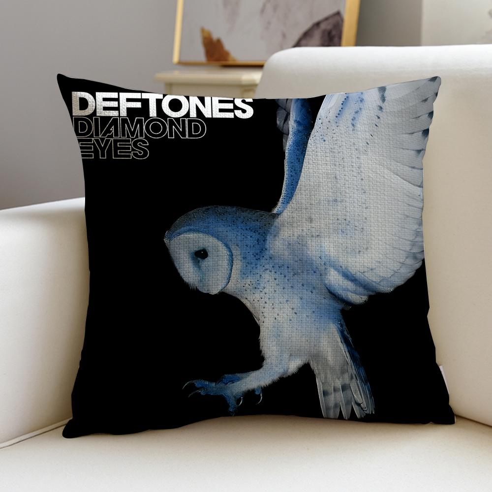 Alternative DDeftonesS Cushion Cover Breathable and skinfriendly linen pillowcase square removable and washable cushion
