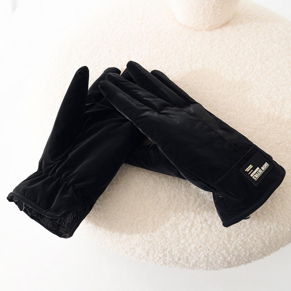 Зима новые мужские термоперчатки для улицы катания на лыжах мотоцикле электромобиле велосипеде флисовые утолщенные