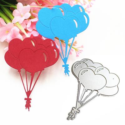 Вечерние воздушные шары, дизайн, металлический трафарет для резки DIY, альбом для скрапбукинга, фототиснение, бумажная карта, ремесленный декор