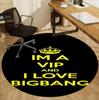 BIGBANG Pattern Round Rug, Indoor/Outdoor Mat, for Picnic, Gameroom, Bedroom, Office, Living Room, Home Decor Carpet, Birthday Gift