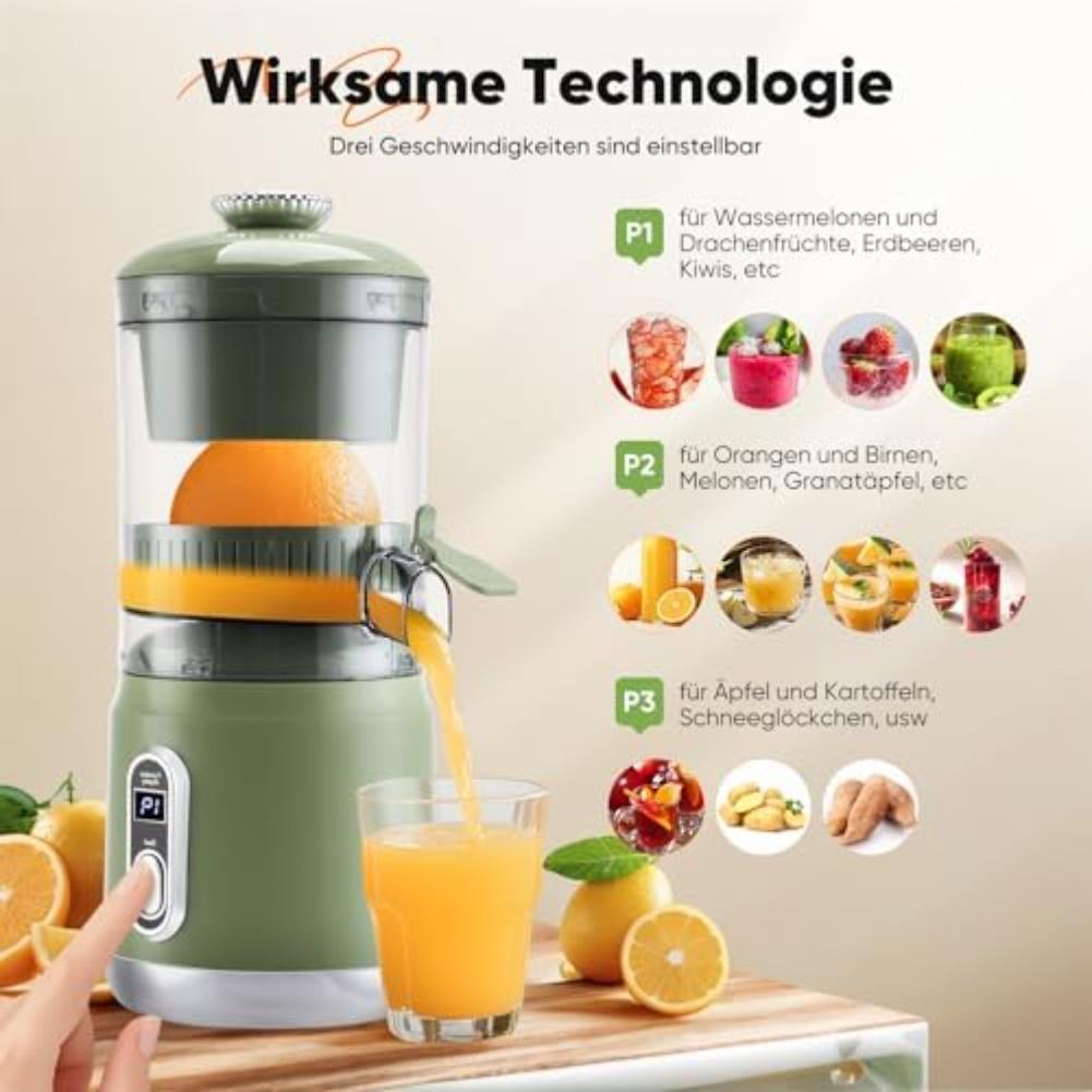 Соковыжималка Easy Clean Соковыжималка одним касанием Здоровый образ жизни Коэффициент извлечения сока 95 об/мин Двигатель 12 000 об/мин Эффективное извлечение сока