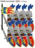 MOC Medieval Knights Figures Building Blocks Kraken Soldiers Bull Lion Army Shields Weapons Spear Helmets Bricks Toys Kids Gift