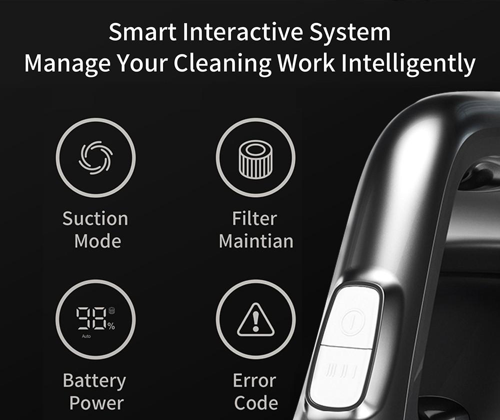 Восстановленный беспроводной ручной пылесос JIMMY H9 Pro 24000Па всасывание 200AW Мощное всасывание Время работы 80 минут Светодиодный дисплей